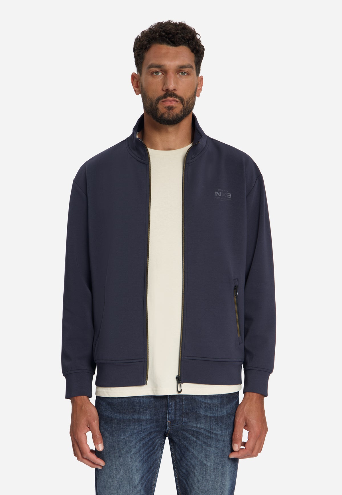 Sweater met volledige ritssluiting | Dark Night