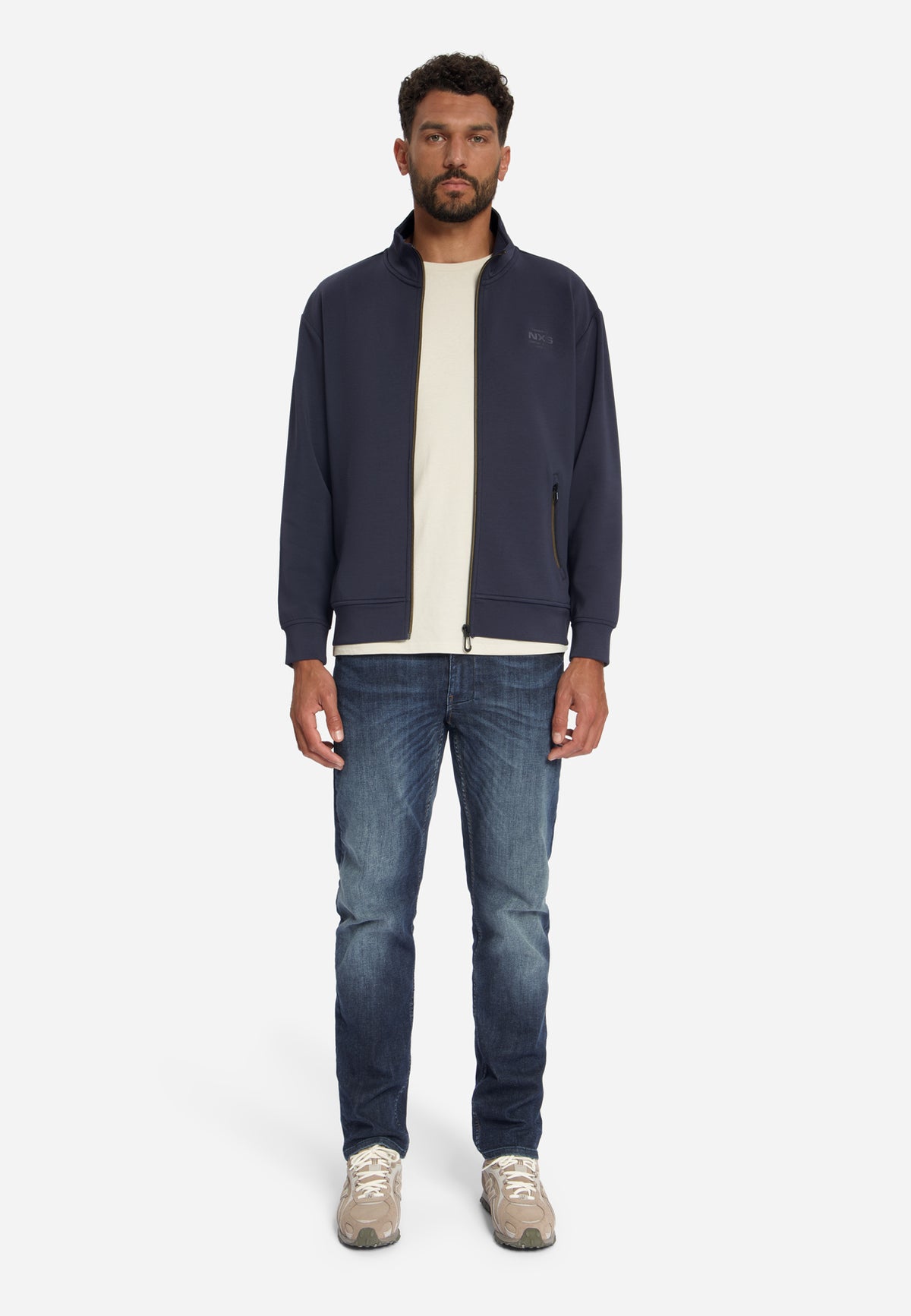 Sweater met volledige ritssluiting | Dark Night