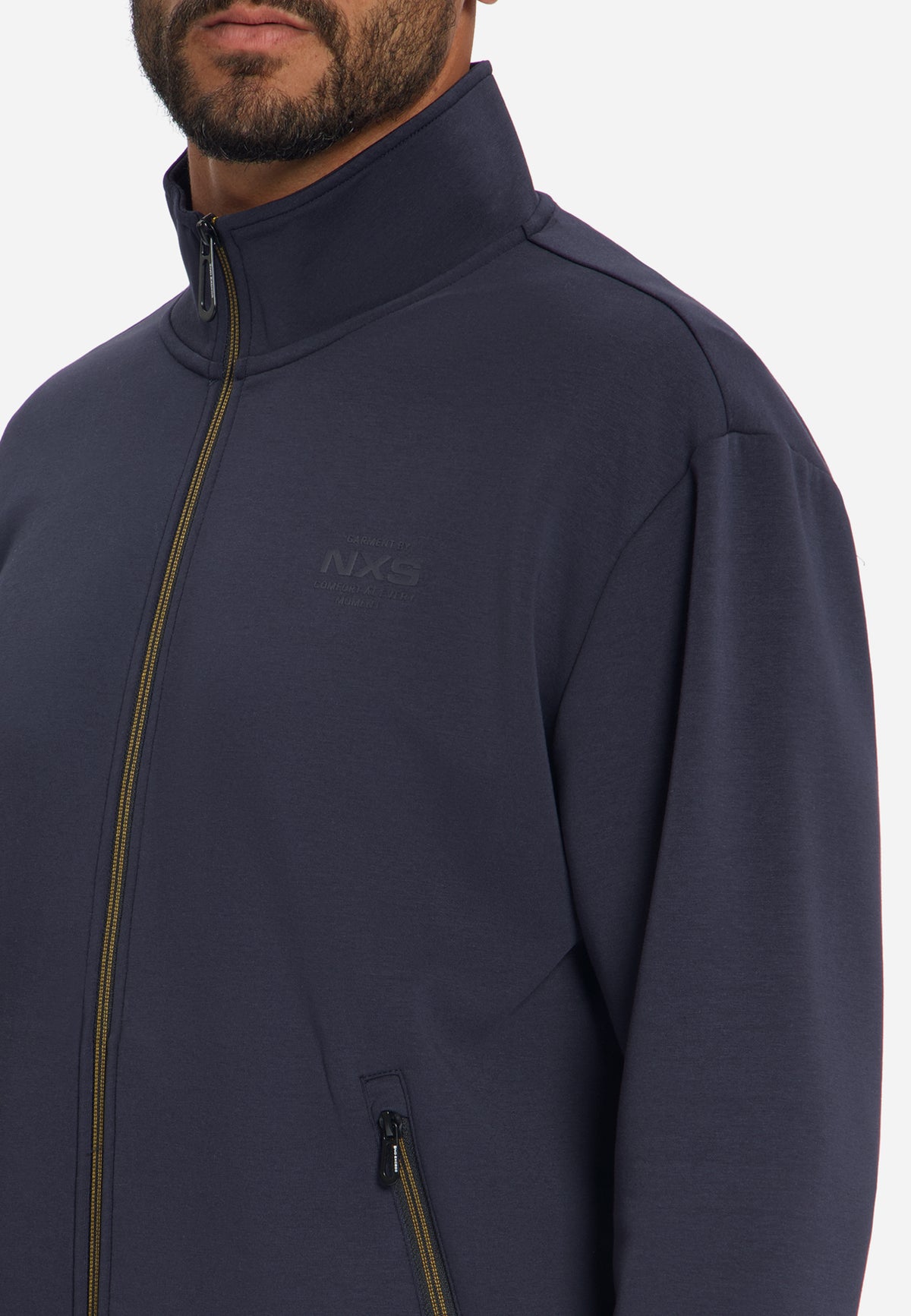 Sweater met volledige ritssluiting | Dark Night