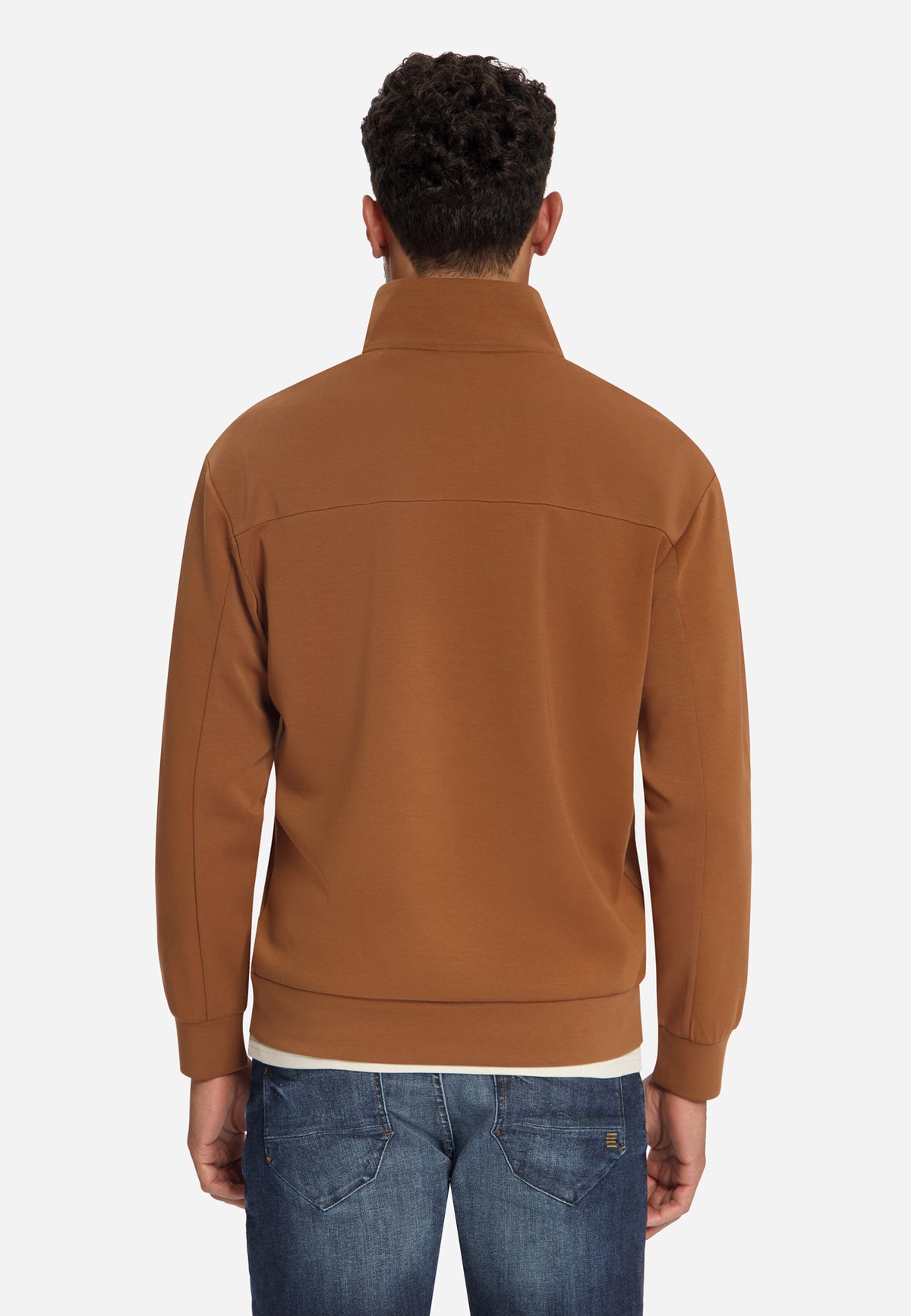 Half-zip sweater | Caramel
