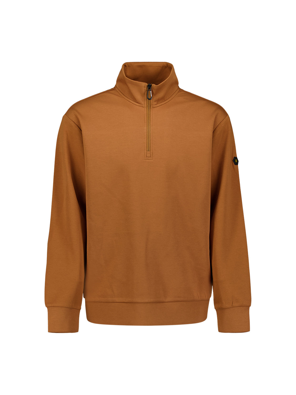 Half-zip sweater | Caramel