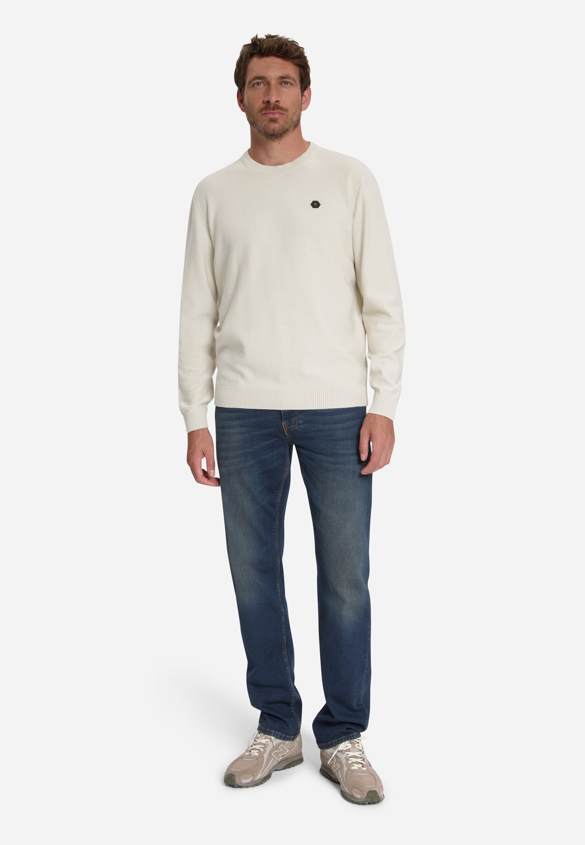 Trui met ronde hals | Stone
