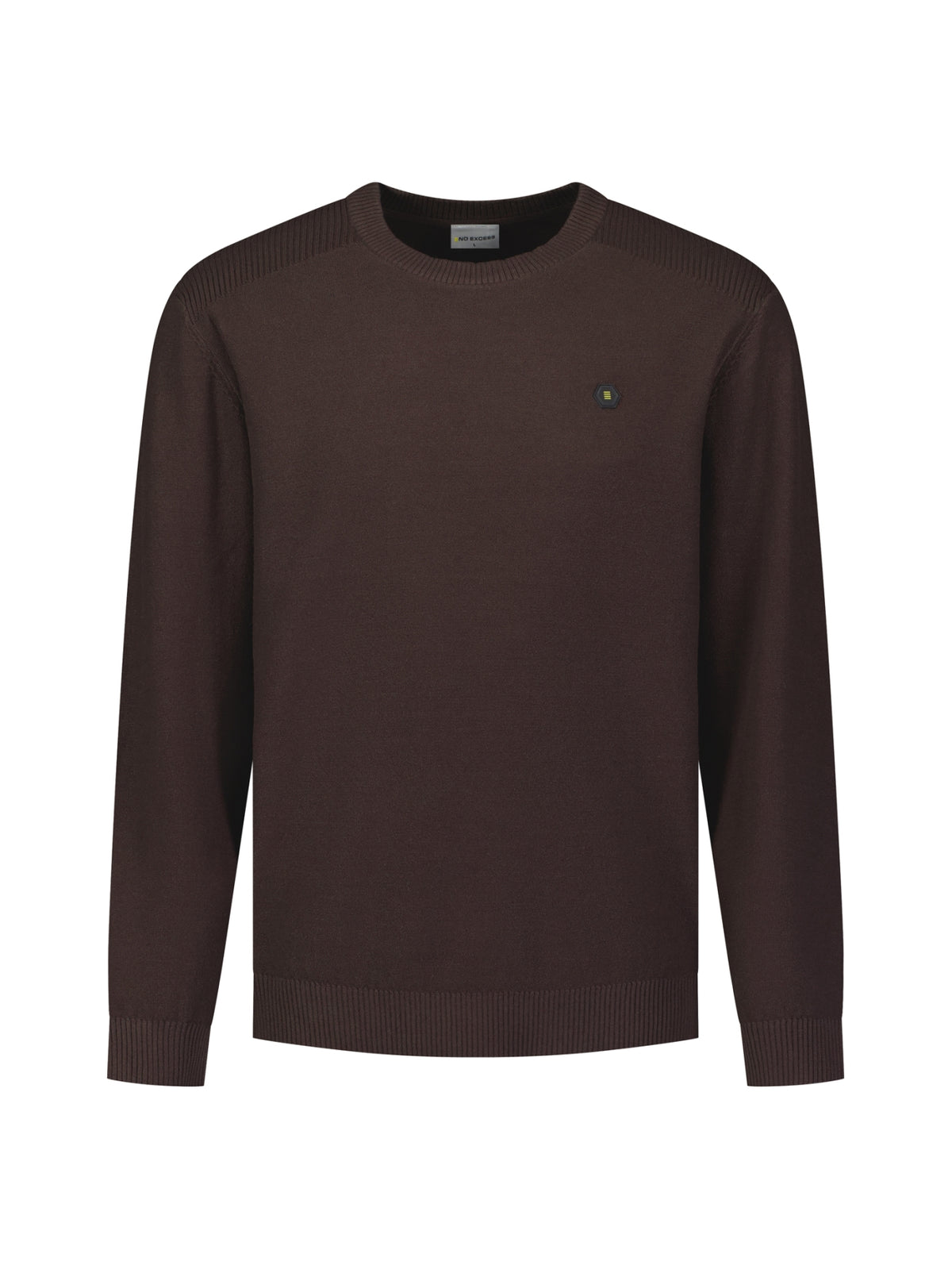 Trui met ronde hals | Dark Brown