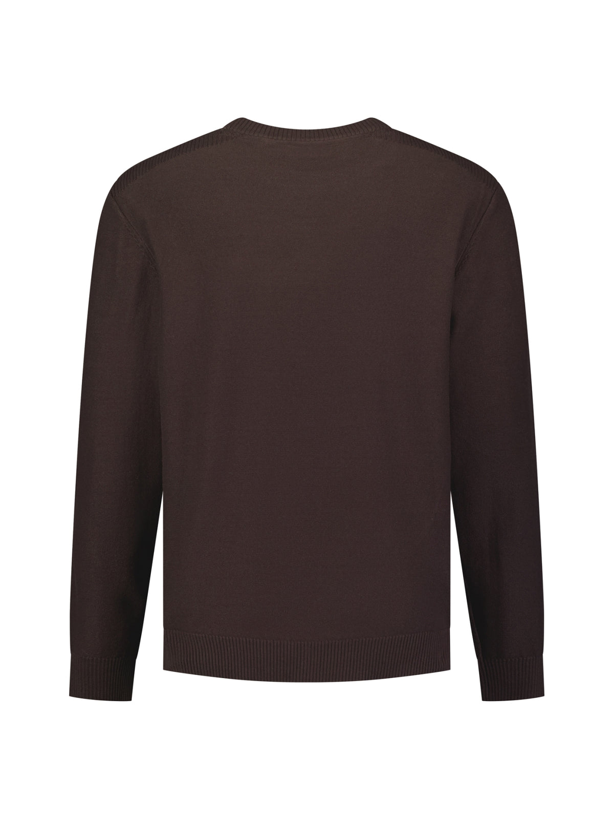 Trui met ronde hals | Dark Brown