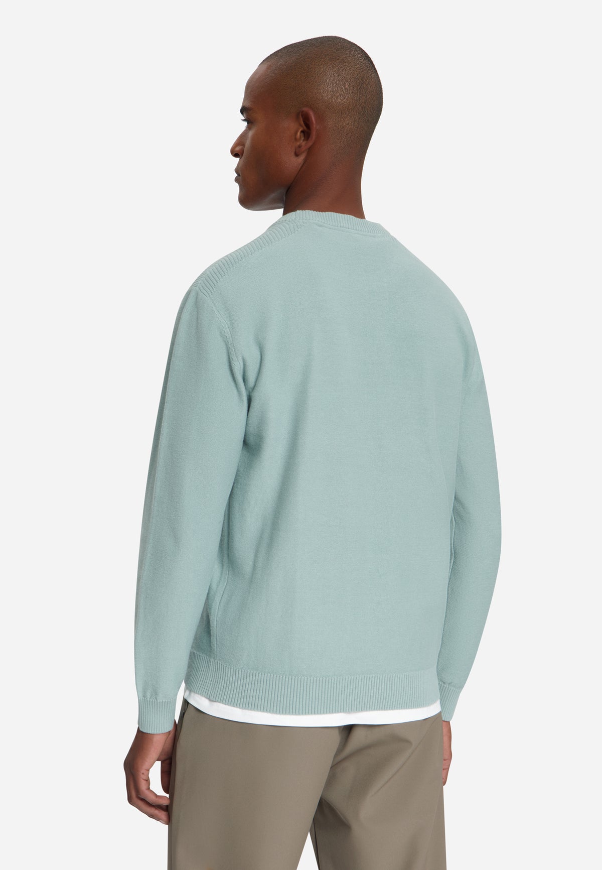 Trui met ronde hals | Dusty Blue