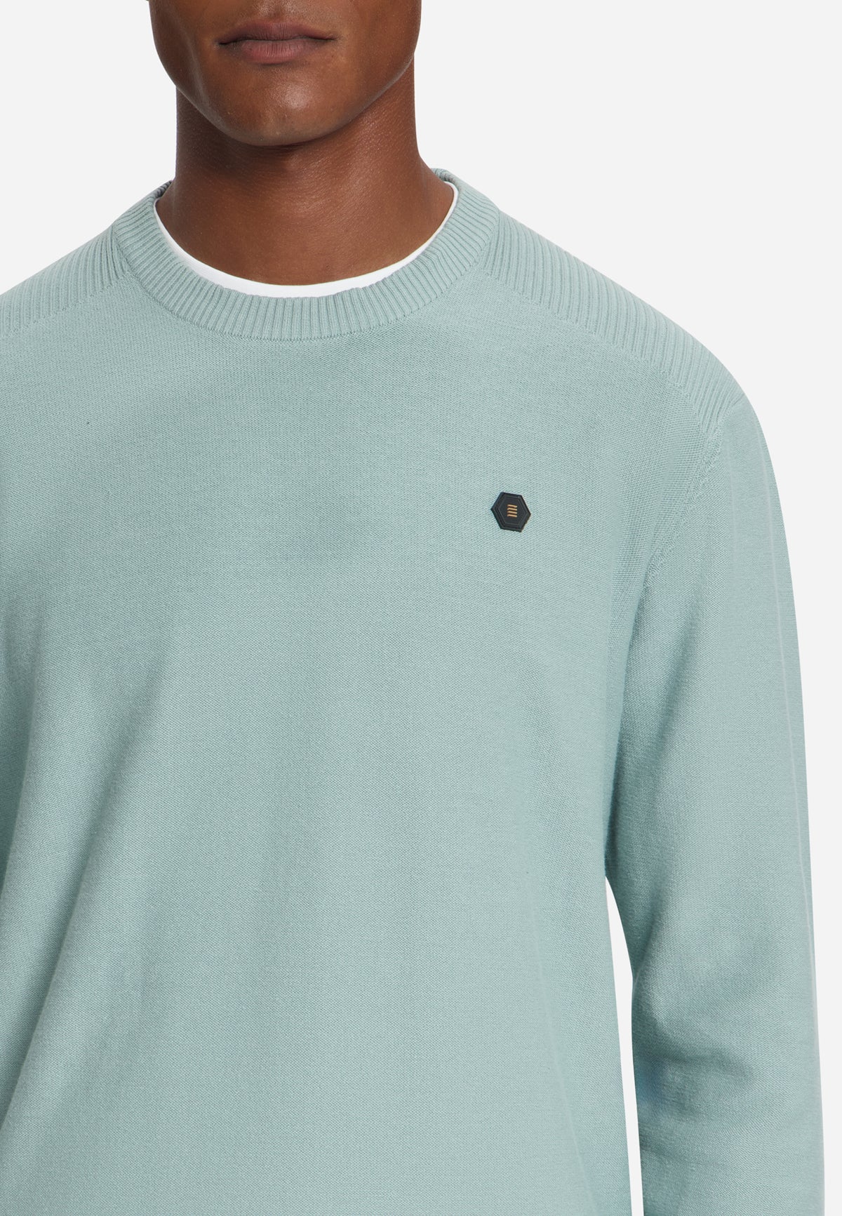 Trui met ronde hals | Dusty Blue