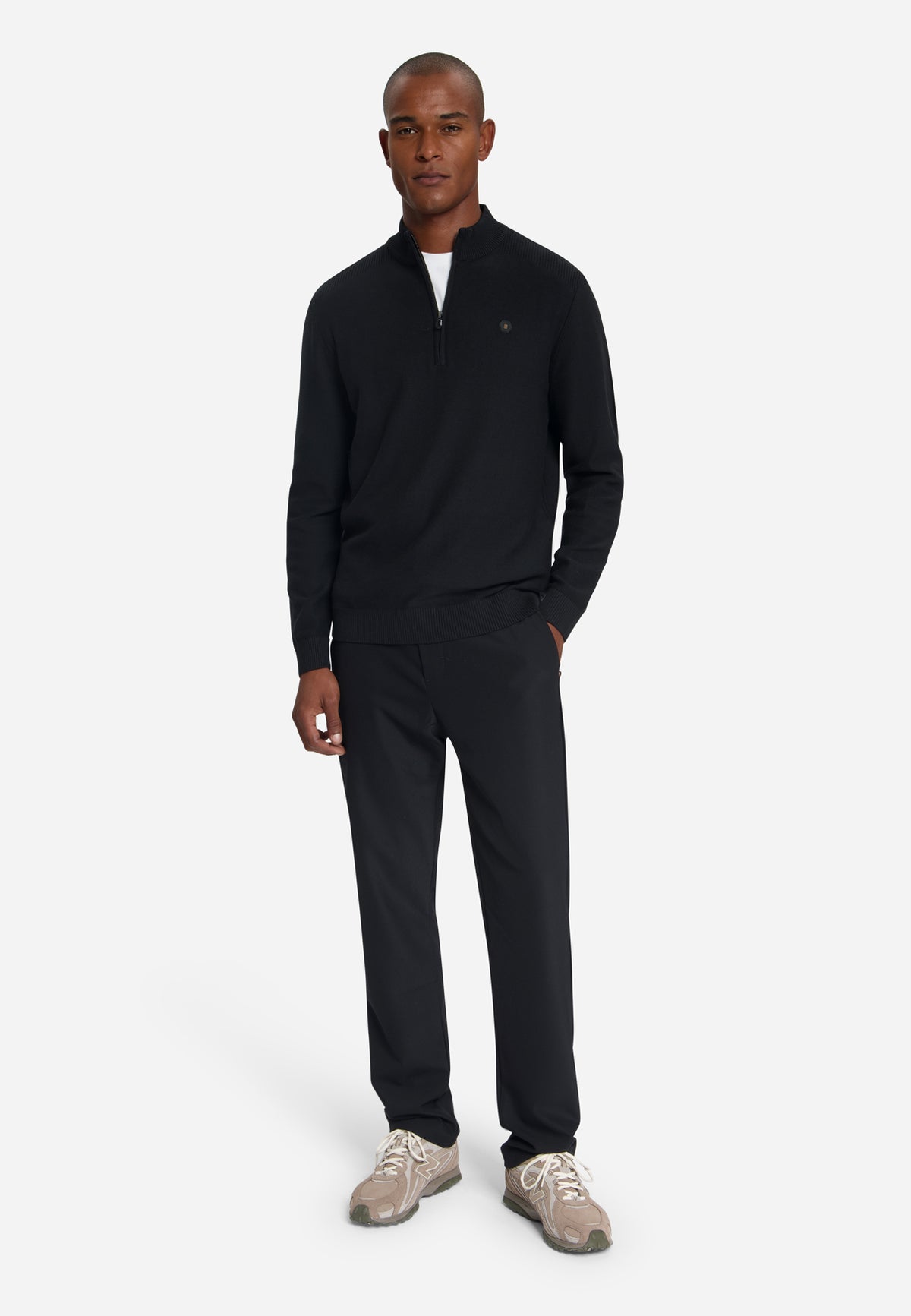 Half-zip trui | Black