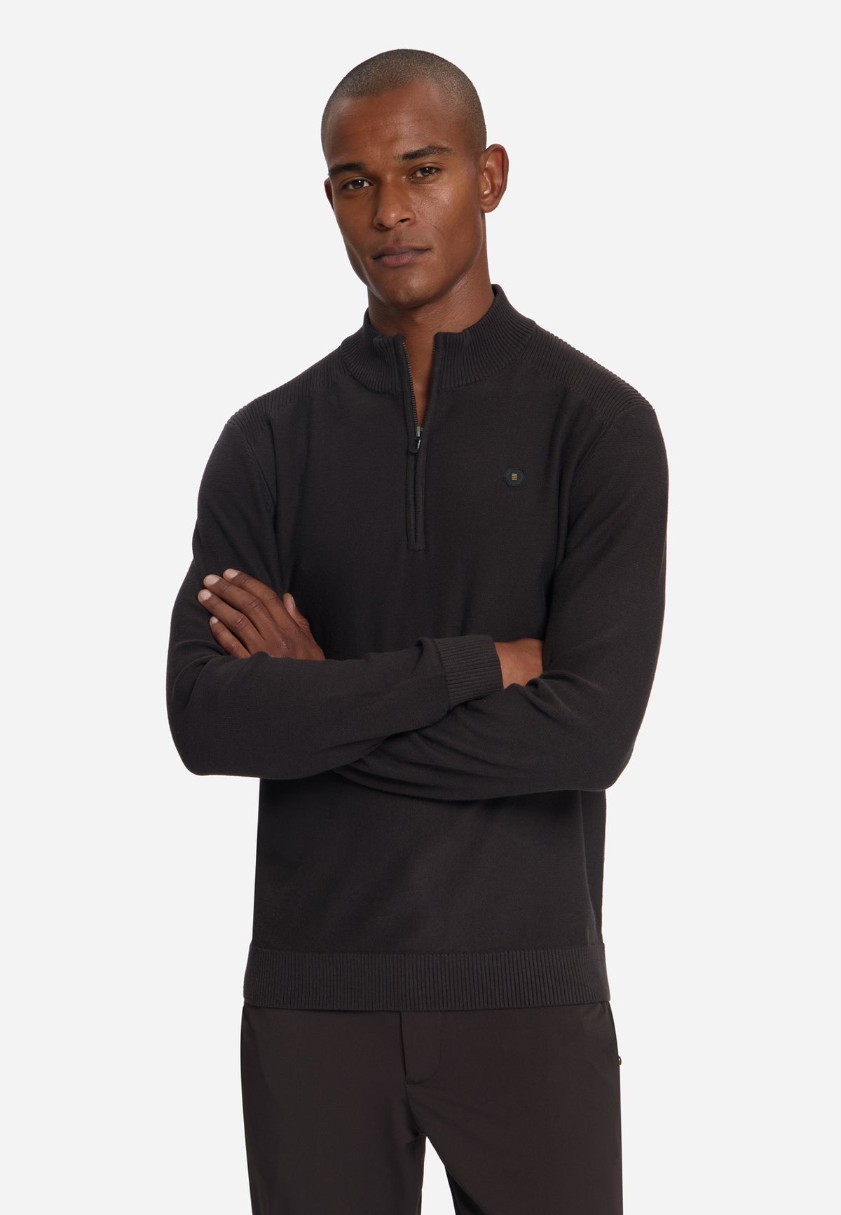 Half-zip trui | Dark Brown
