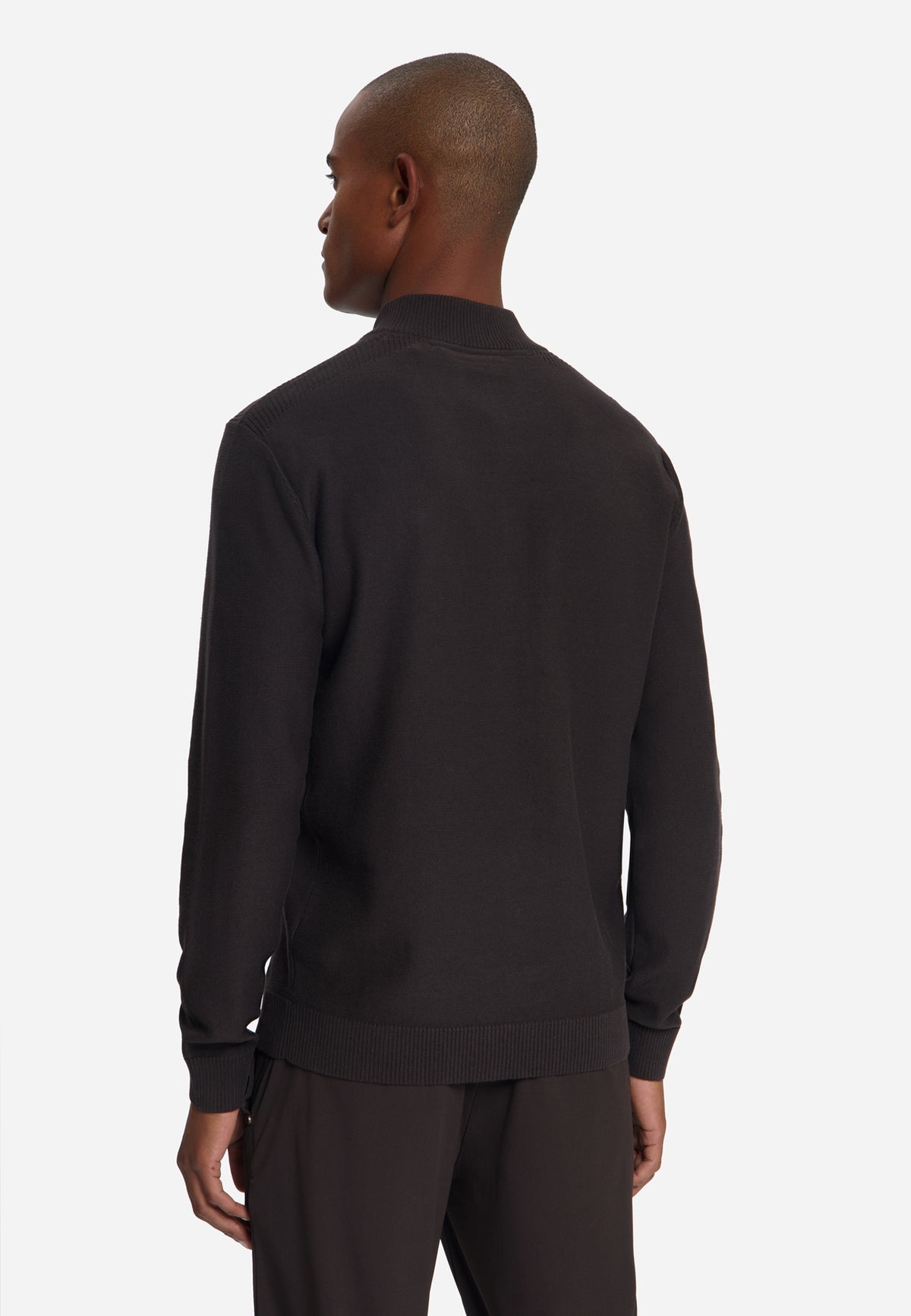 Half-zip trui | Dark Brown
