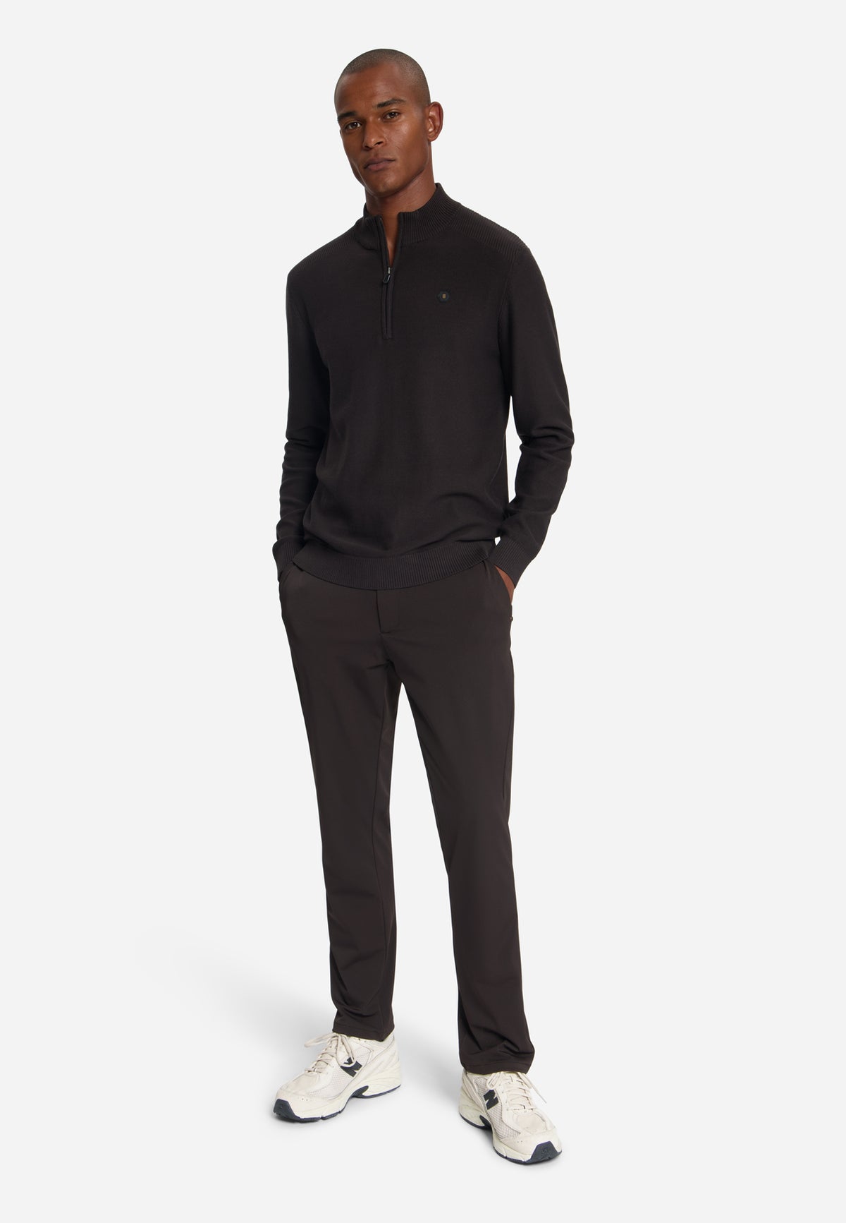 Half-zip trui | Dark Brown