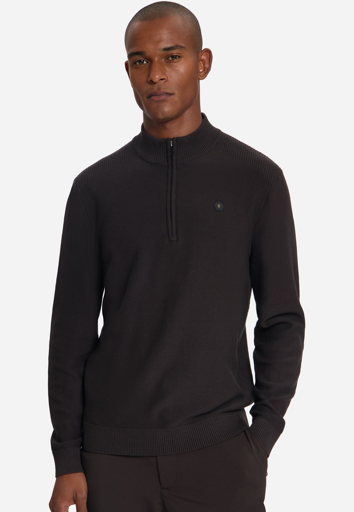 Half-zip trui | Dark Brown