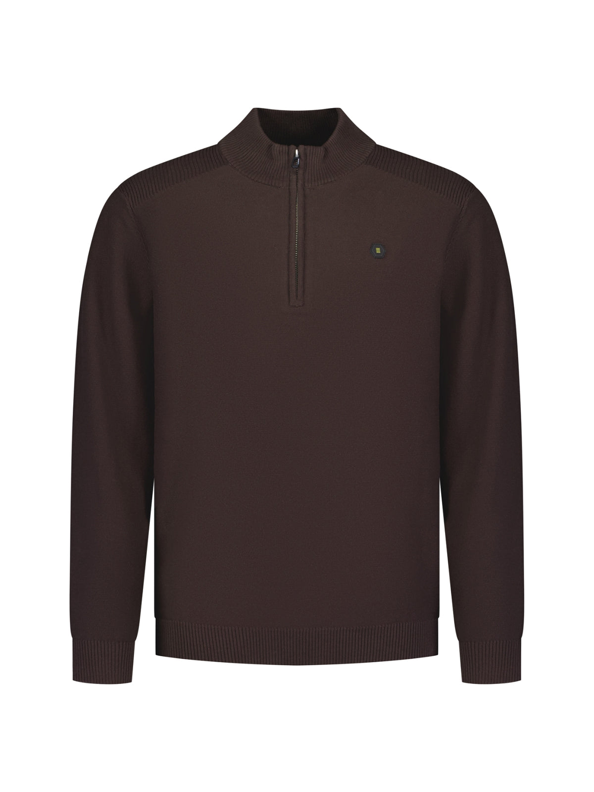 Half-zip trui | Dark Brown