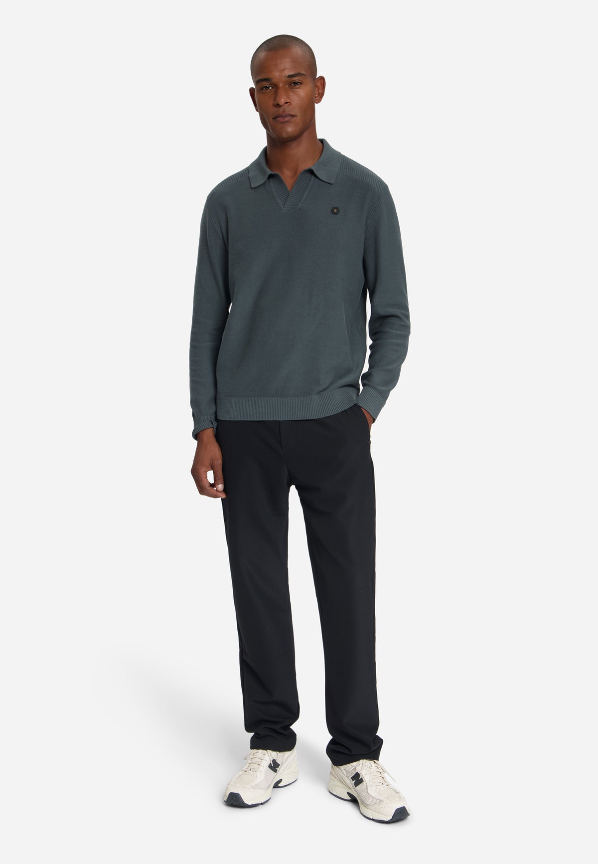 Half-zip trui | Dark Steel