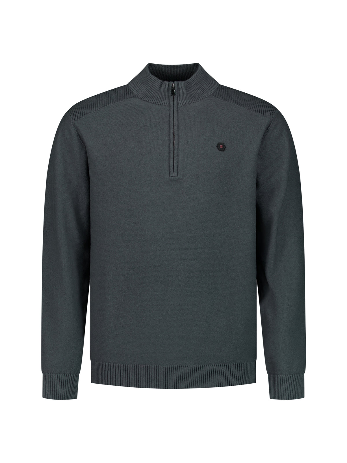 Half-zip trui | Dark Steel