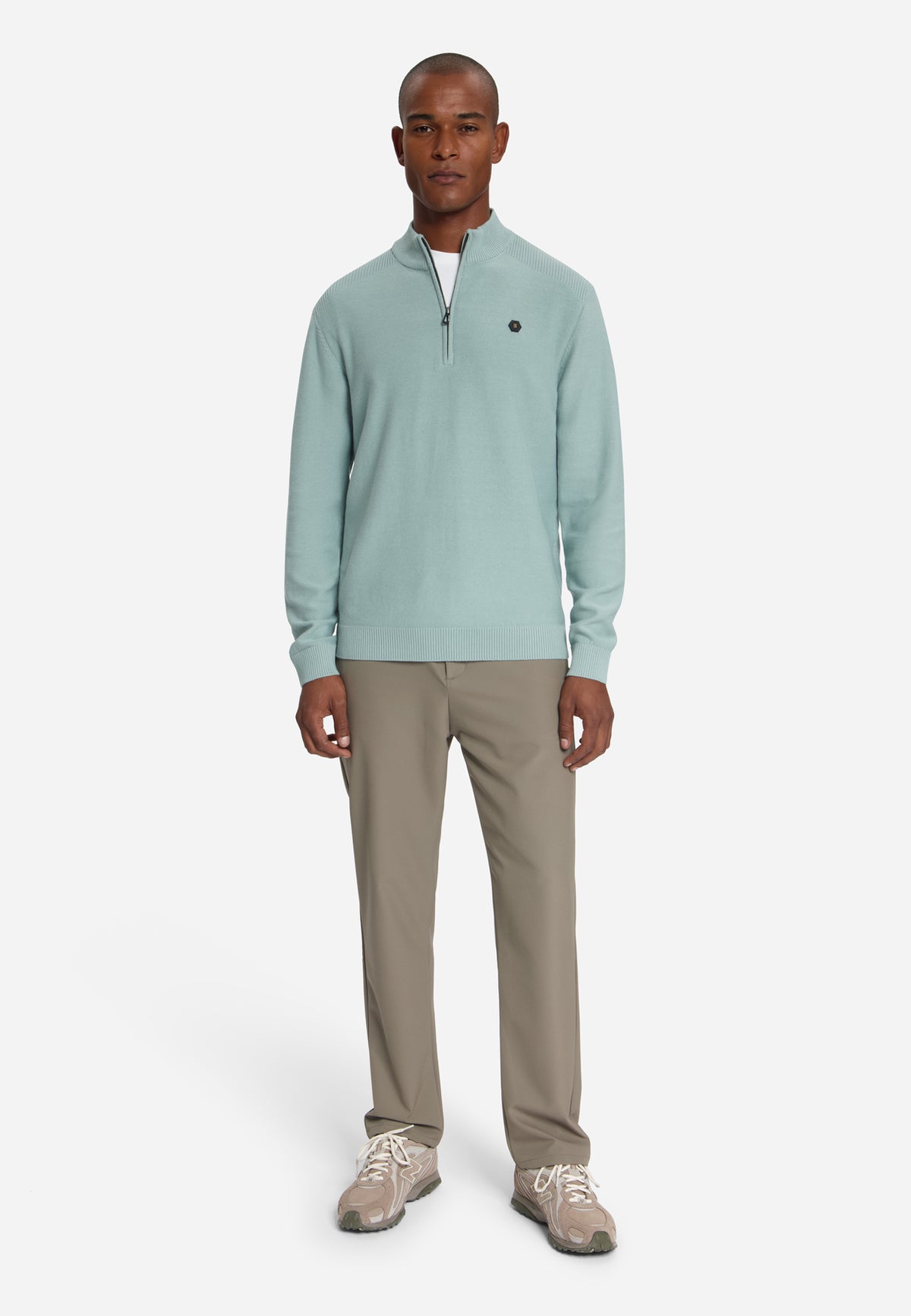 Half-zip trui | Dusty Blue