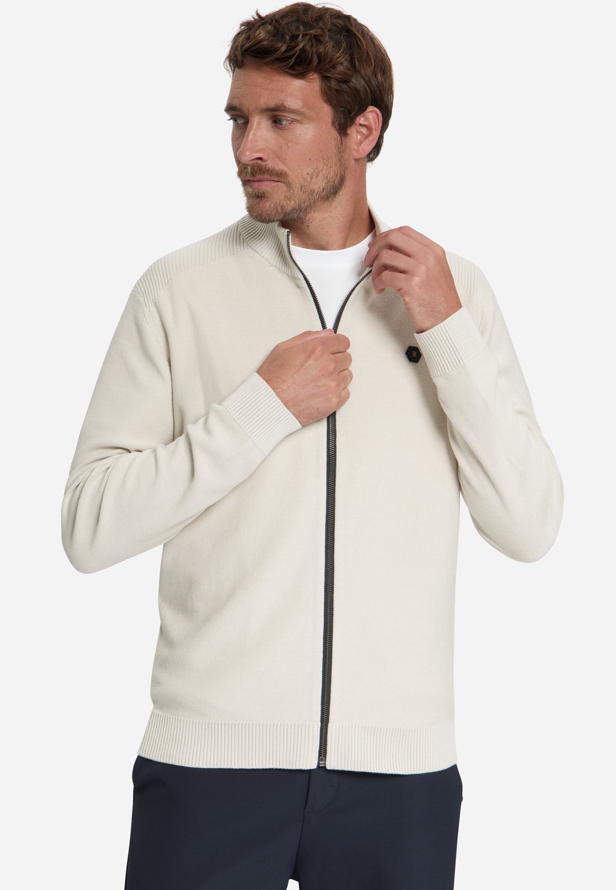 Vest met ritssluiting | Stone