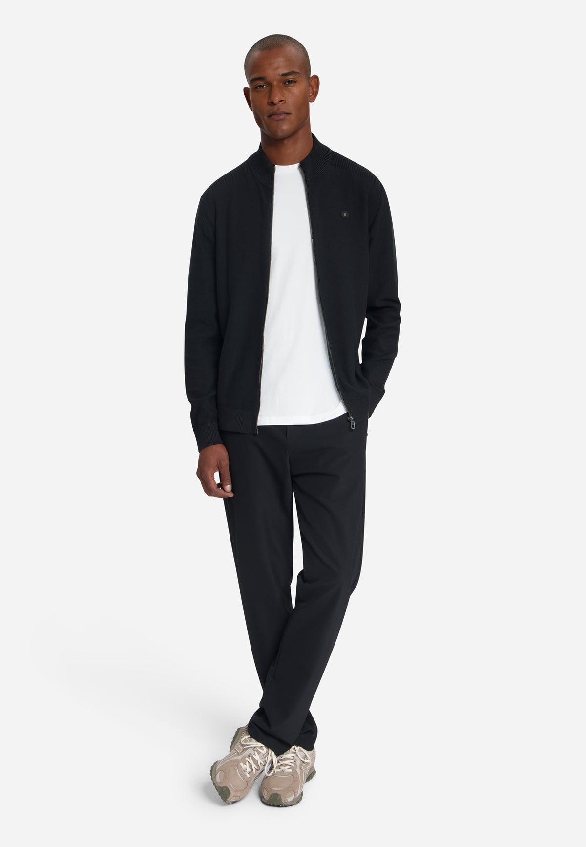 Vest met ritssluiting | Black