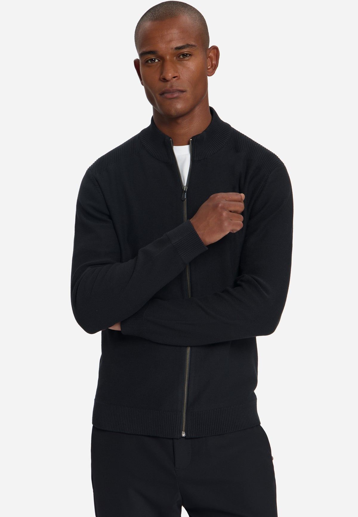 Vest met ritssluiting | Black