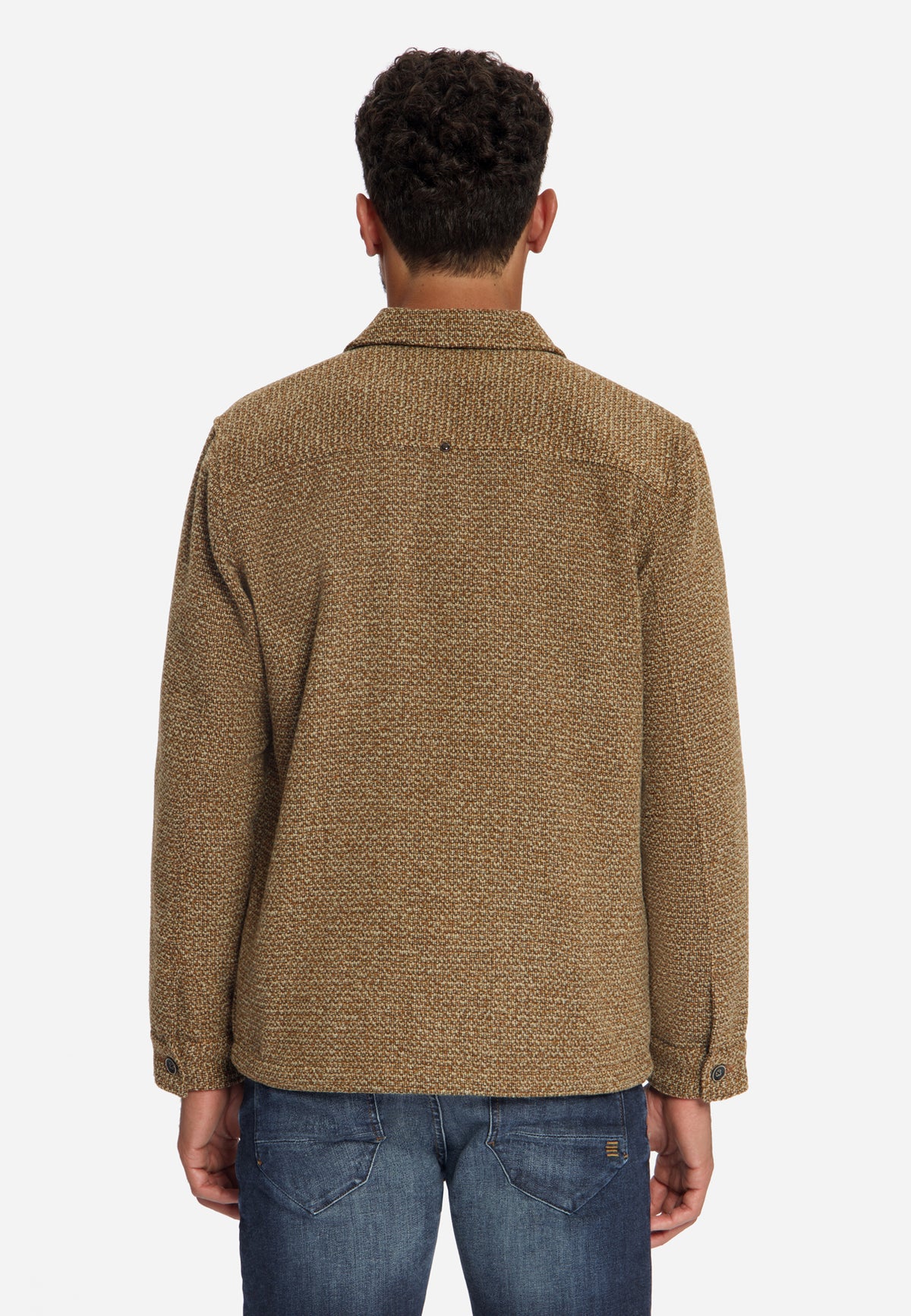 Tweed overshirt | Sand