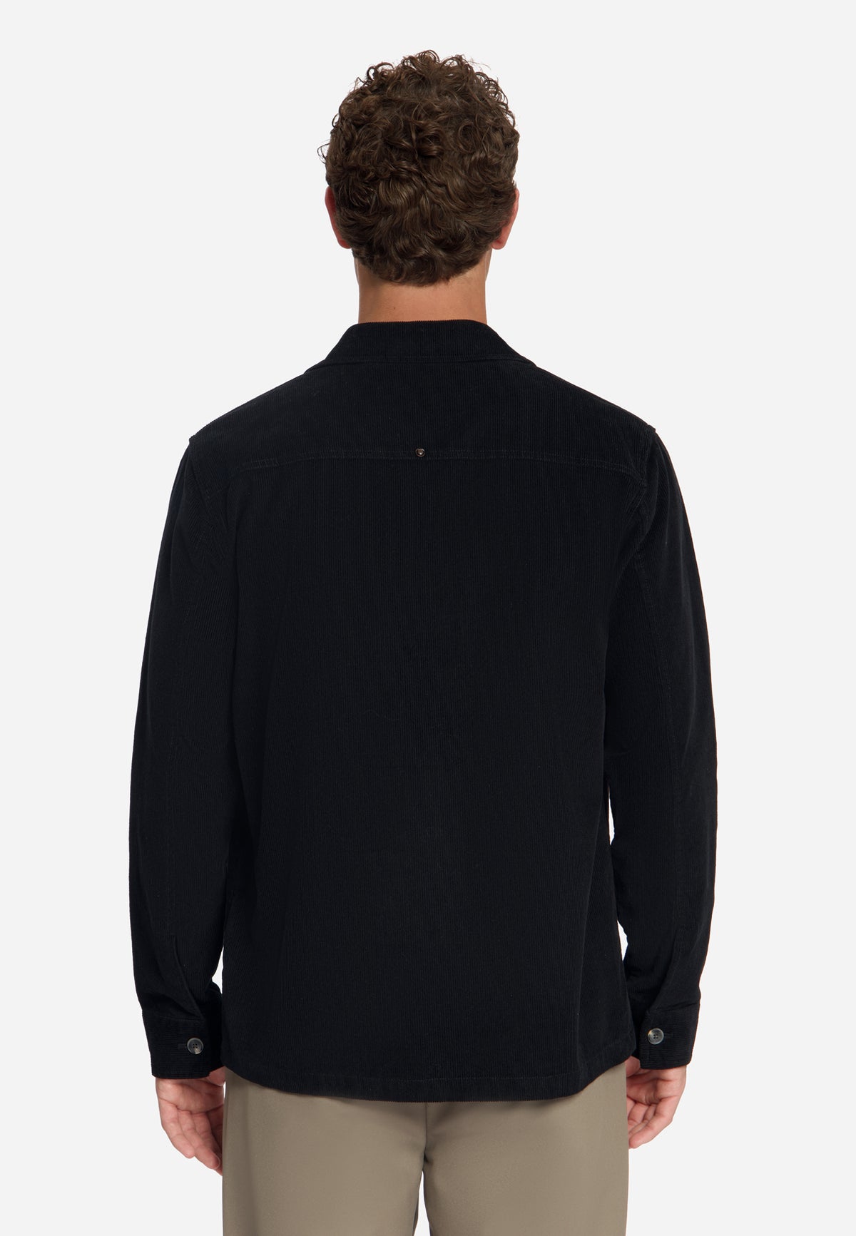 Corduroy overshirt | Black