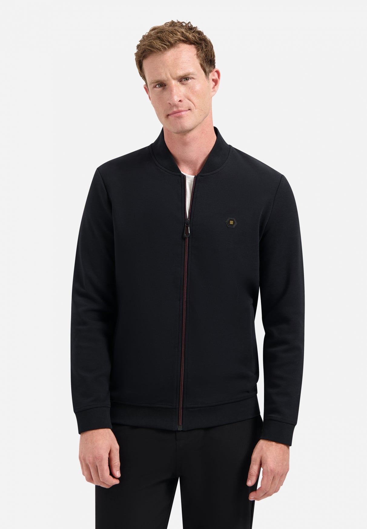 Timeless Basics Zip Vest | Zwart