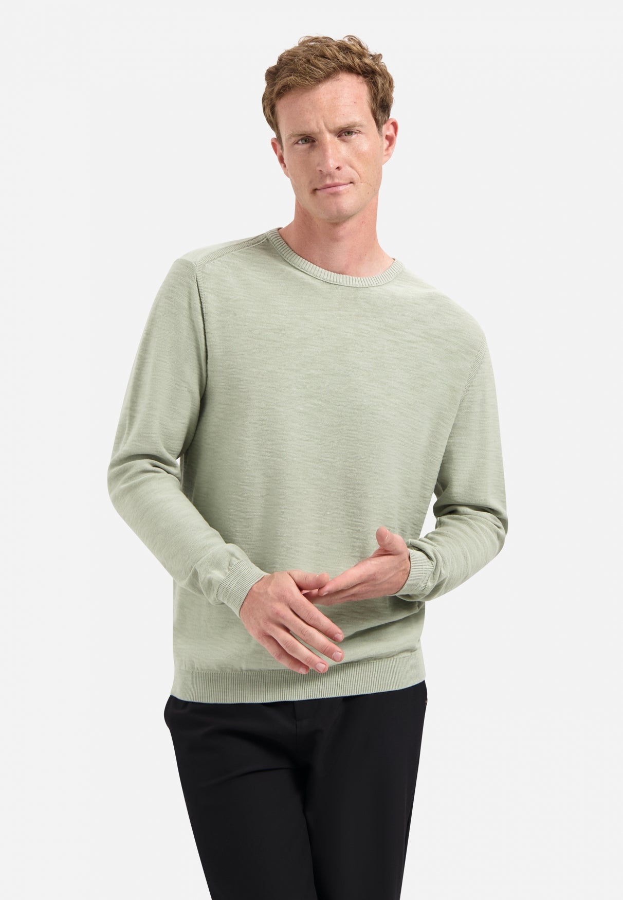 Timeless Basics Stonewashed Trui | Smoke