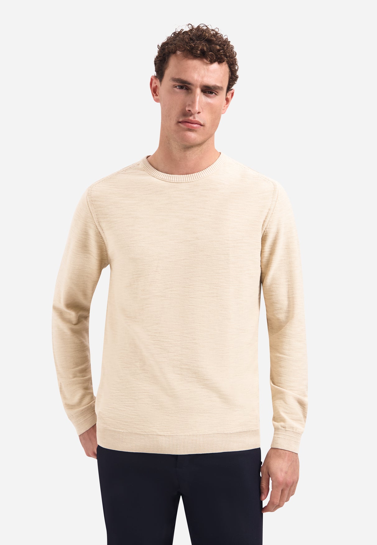 Timeless Basics Stonewashed Trui | Cement