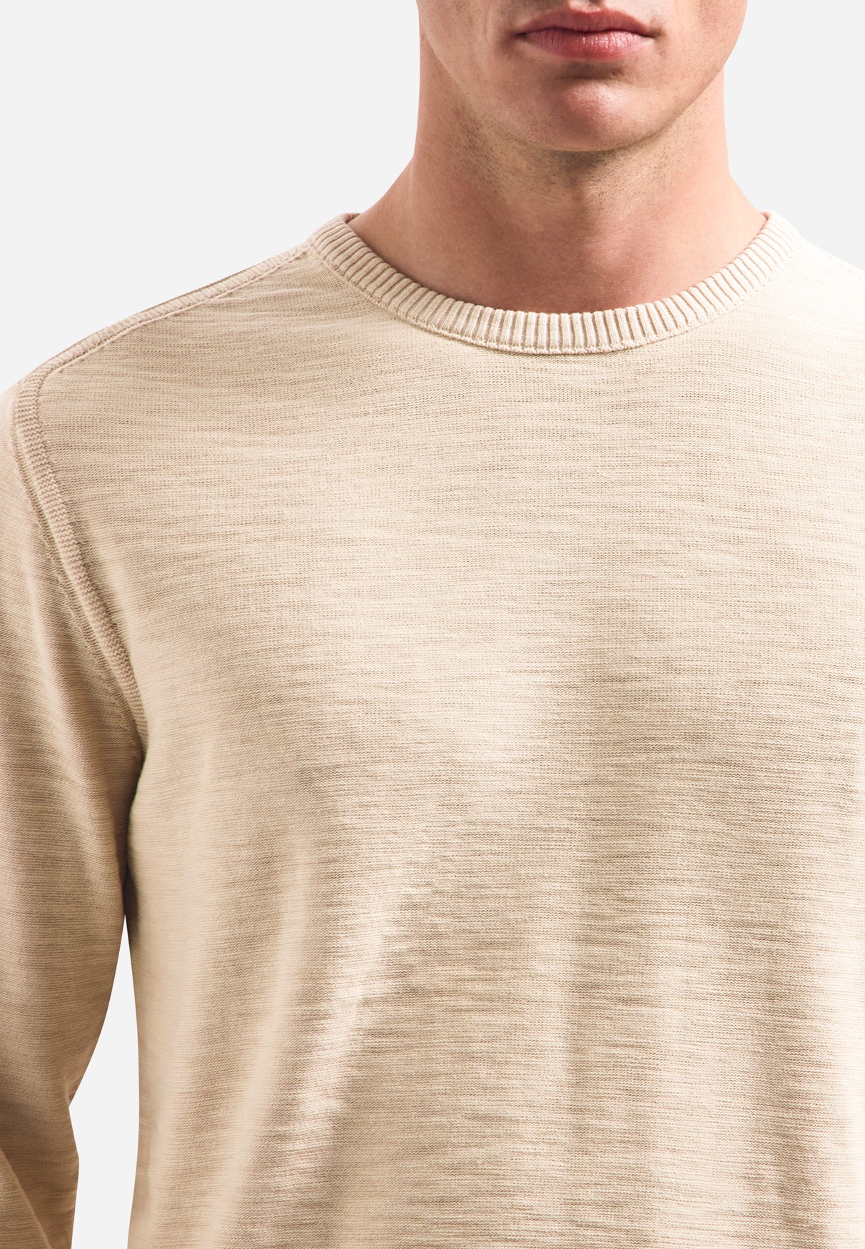 Timeless Basics Stone Washed Trui | Cement