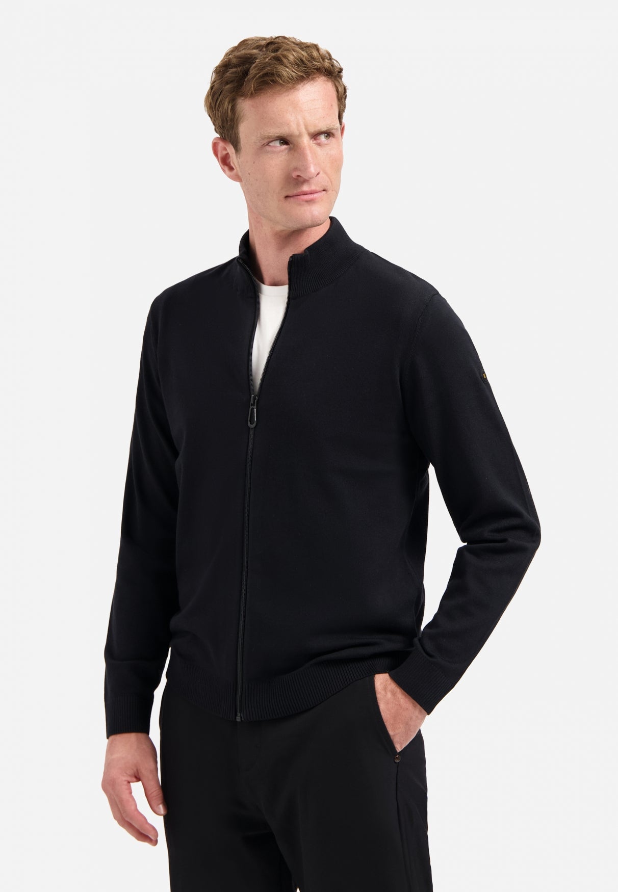Timeless Basics Melange Vest | Zwart