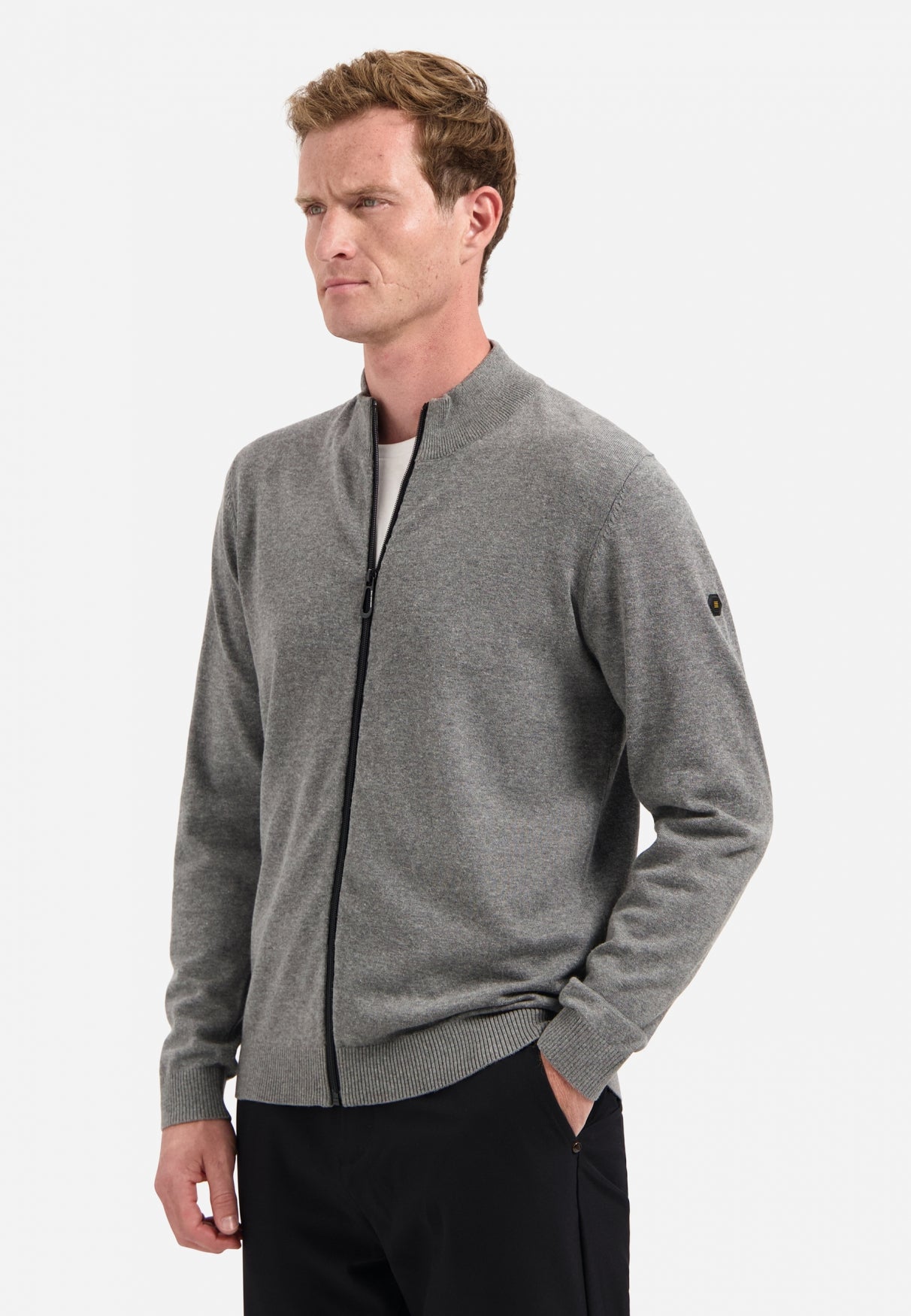 Timeless Basics Melange Vest | Grijs Melange