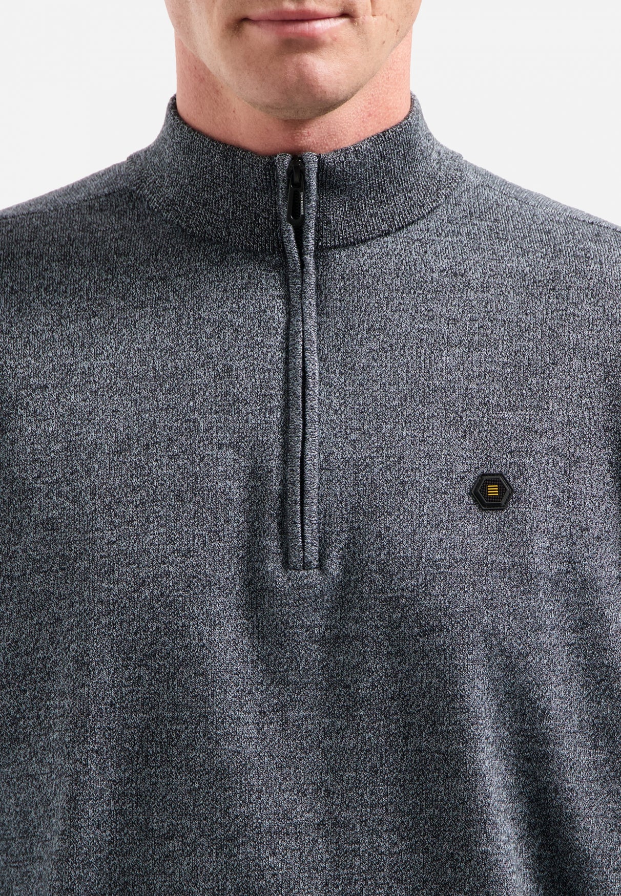 Timeless Basics Half Zip Jumper | Dusty Blue