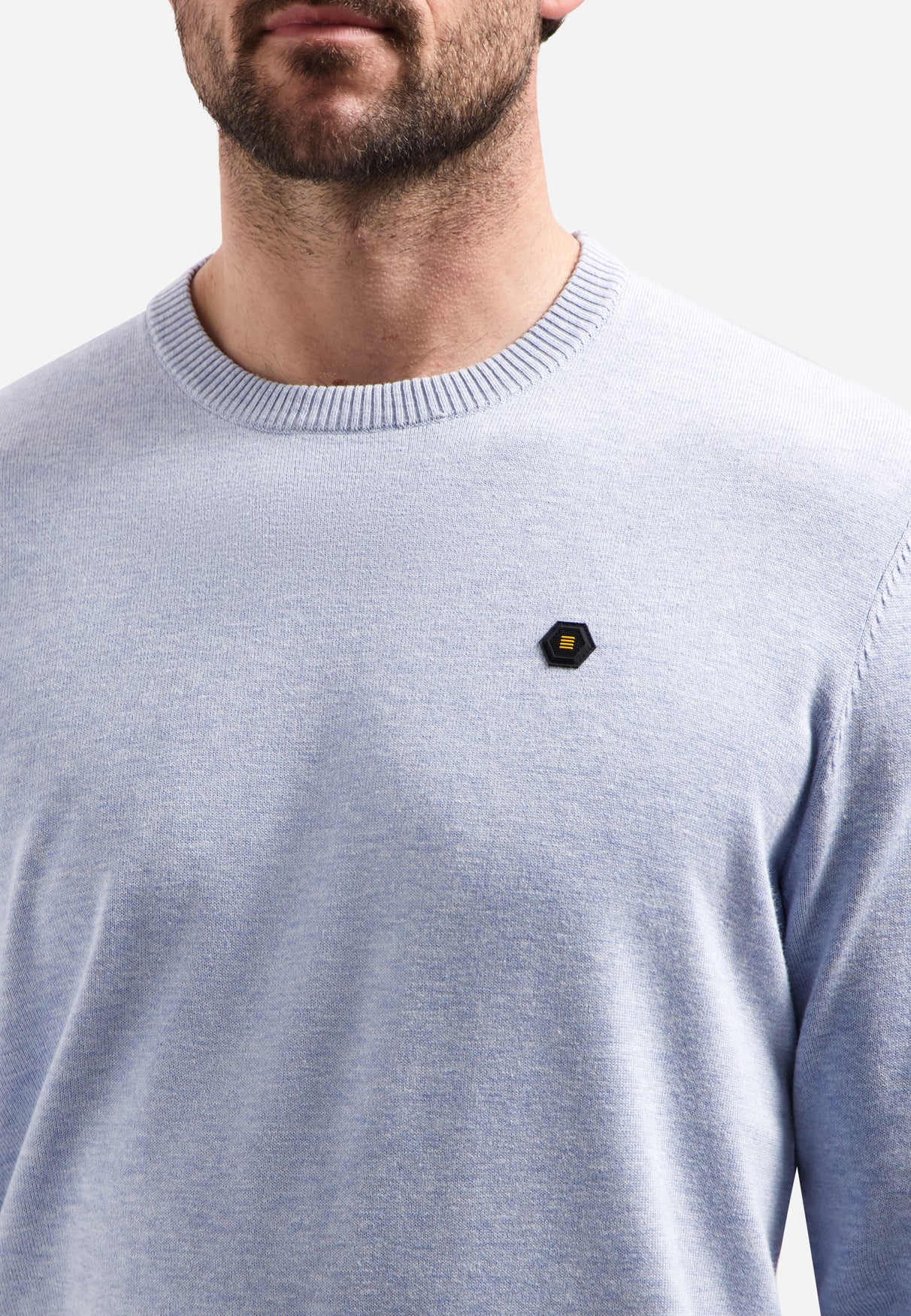 Timeless Basics Trui in Melange Blauw