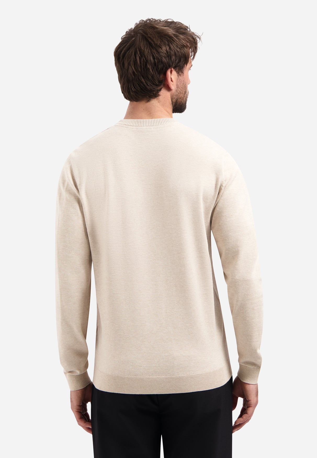 Timeless Basics Melange trui | Desert