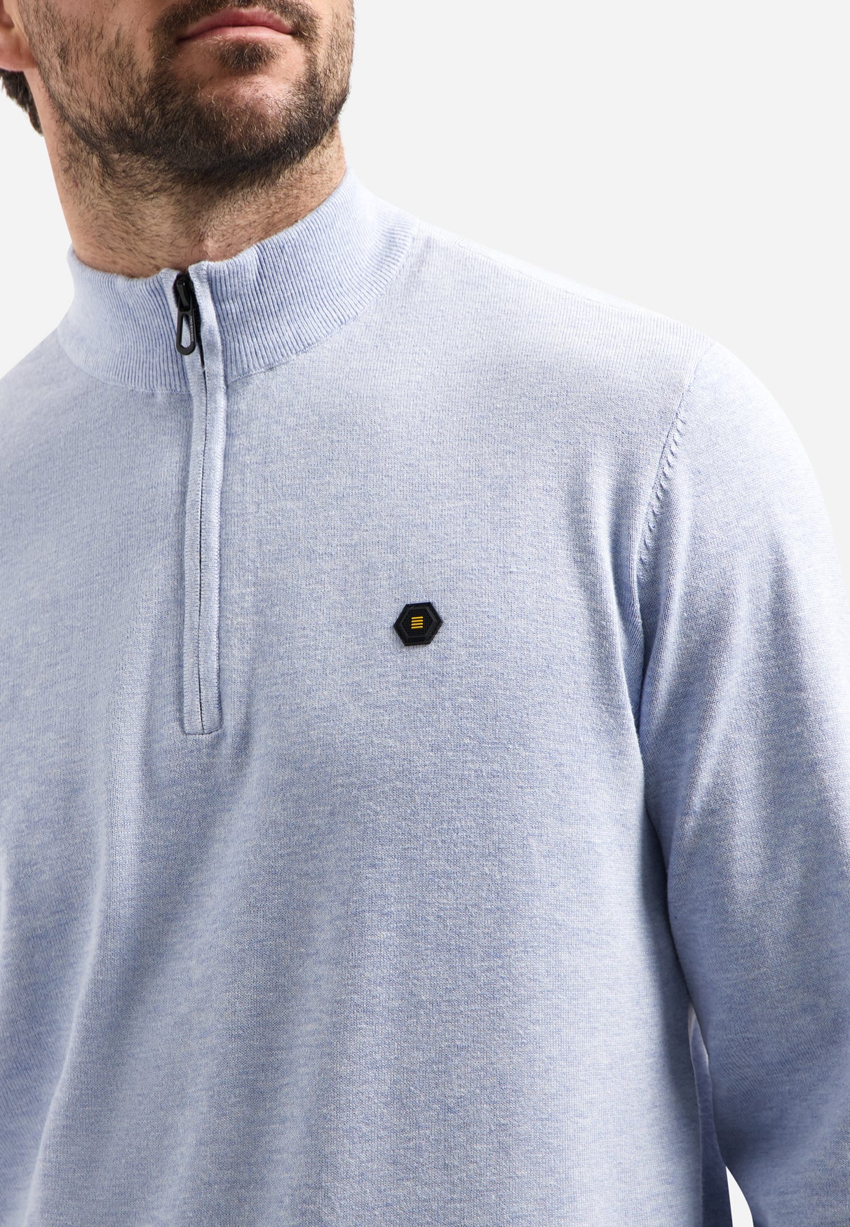 Timeless Basics Trui met halve rits Blauw