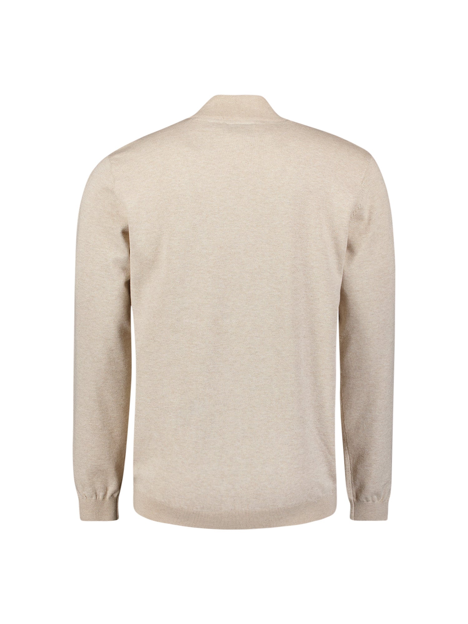 Timeless Basics Trui met halve rits Desert