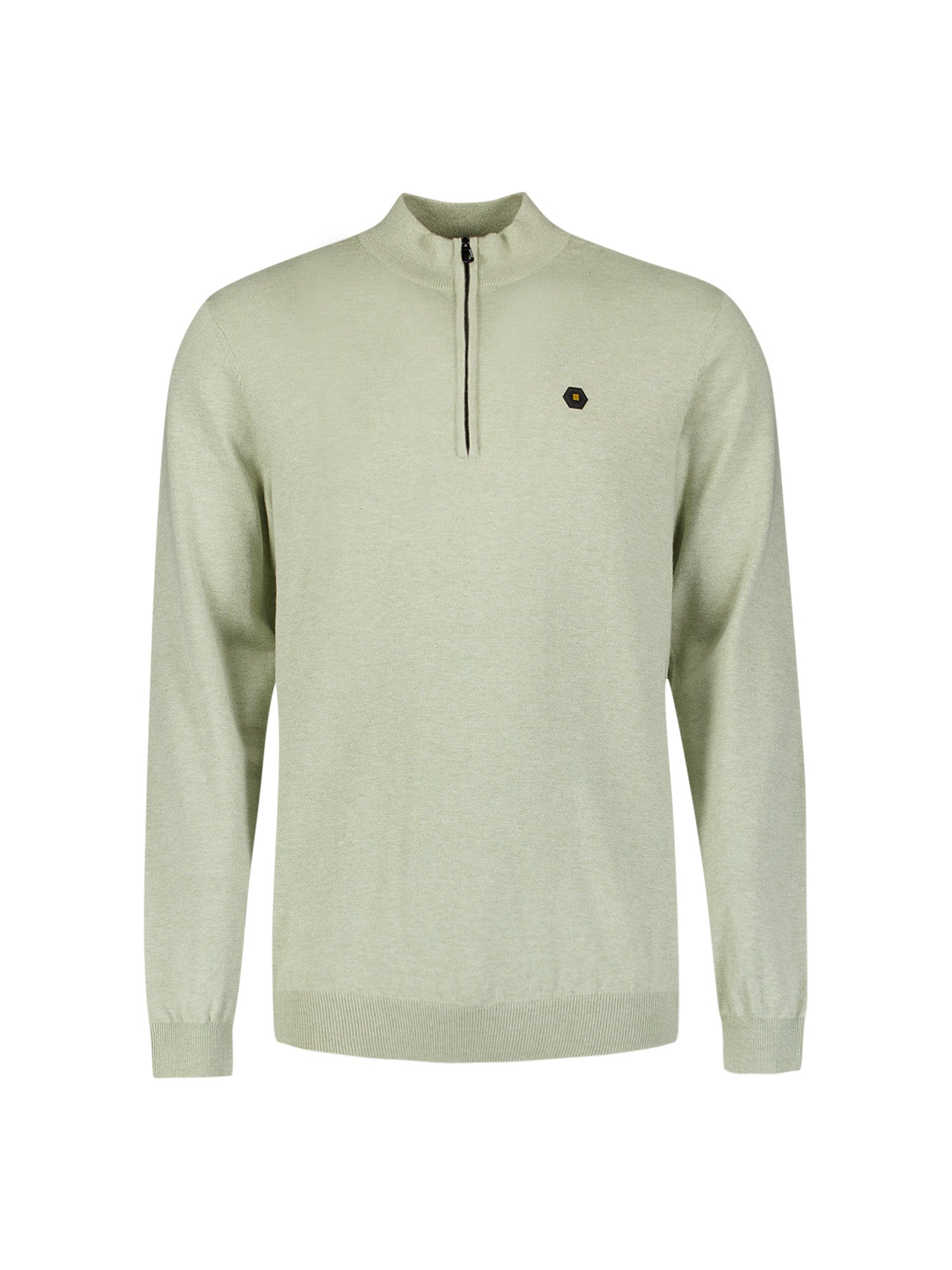 Timeless Basics Trui met halve rits | Groen