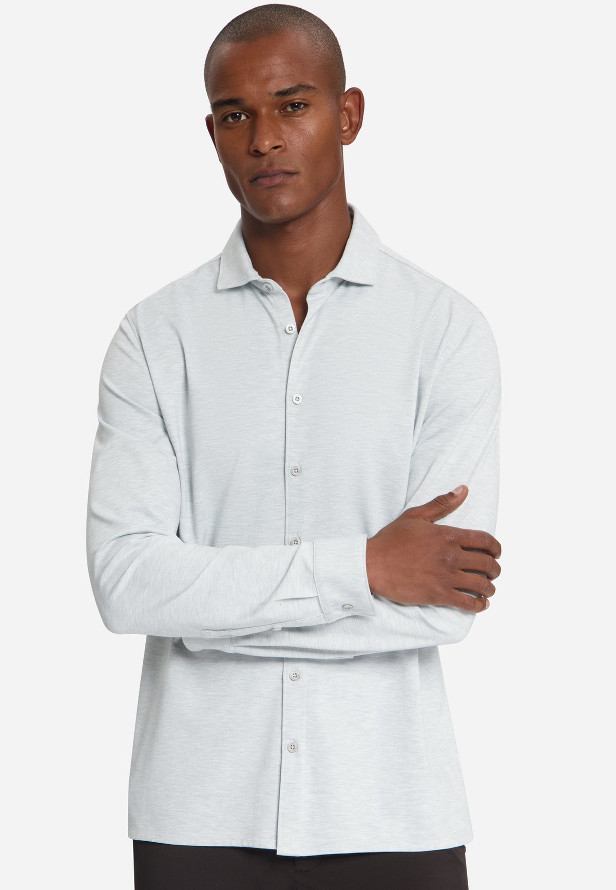 Timeless Basics Jersey Overhemd | Chalk
