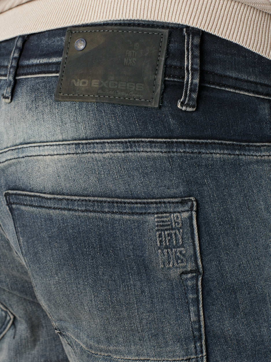 711 Slim Fit | Stretch | Grijze denim | Length 34