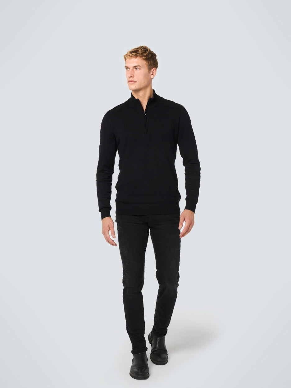 Denim, comfort slim 712, black denim stretch | Lengte 32